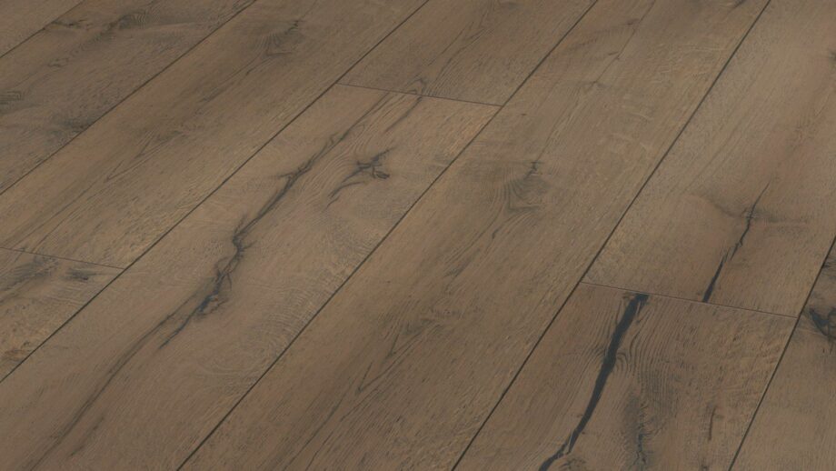 Parquet Meister Lindura Clay grey Authentic oak, brushed, 1-strip, naturally oiled