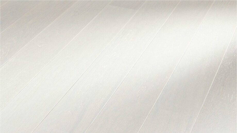 Parquet Meister Polar white oak harmonious, 1-strip, brushed, matt lacquered PD400