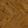 Parquet Oak, Brown Sugar, 1-strip, beveled, brushed, stained, matt lacquer, herringbone, click