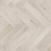 Parquet Oak, Cappuccino, 1-strip, beveled, brushed, stained, matt lacquer, herringbone, click