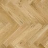 Parquet Oak, Caramel, 1-strip, beveled, brushed, stained, matt lacquer, herringbone, click