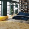 Parquet Oak, Grand Canyon, 1-strip, beveled, brushed, stained, natural oil, herringbone, click