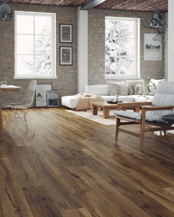 Parquet Oak, Grande Porto, 1-strip, beveled, brushed, stained, natural oil