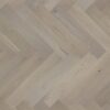 Parquet Oak, Marzipan Muffin, 1-strip, beveled, brushed, stained, matt lacquer, herringbone, click