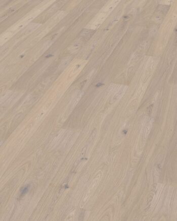 Parquet Oak Rustical 1-strip beveled brushed white oiled 148mm