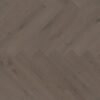 Parquet Oak, ter Hürne, herringbone, Oak basalt brown, brushed, beveled, extra matt lacquered