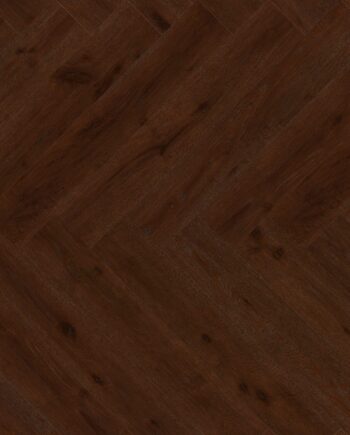 Parquet Oak, ter Hürne, herringbone, Oak red brown, brushed, beveled, extra matt lacquered