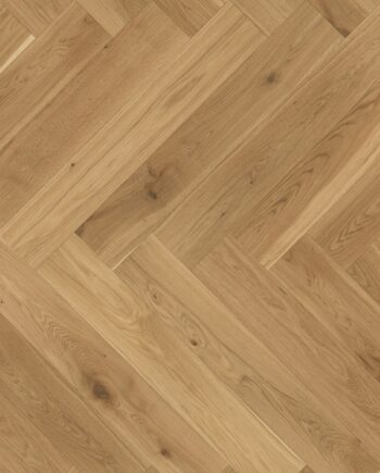 Parquet Oak, ter Hürne, oak herringbone, brushed, beveled, matt lacquered