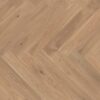 Parquet Oak, ter Hürne, oak light beige, herringbone, brushed, beveled, white natural oil-treated