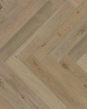 Parquet Oak, ter Hürne, Oak sand brown, herringbone, brushed, beveled, natural oil-treated