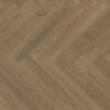 Parquet Oak, ter Hürne, Oak terra brown, herringbone, brushed, beveled, natural oil-treated
