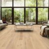 Parquet Tarkett, Grace, Oak White Canvas Plank, 1-strip, 2 sides bevelled, brushed, Proteco ExtraMatt matt lacquer