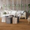 Parquet Tarkett, Shade, Oak Almond TreS, 3-strip, brushed, stained, Proteco Natura mat lacquer