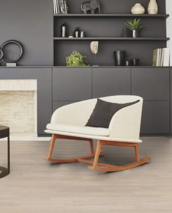 Parquet Tarkett, Shade, Oak Cotton White TreS, 3-strip, stained, Proteco Natura mat lacquer