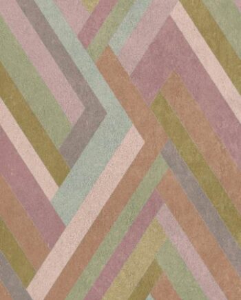 Patterned large porcelain decor slab ABK Wide&Style Blocks Lilac, 120x280 cm, 6 mm, matt