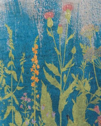 Patterned large porcelain decor slab ABK Wide&Style Botanical A, 120x280 cm, 6 mm, matt
