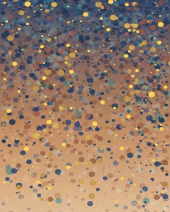 Patterned large porcelain decor slab ABK Wide&Style Confetti Blue B, 160x320 cm, 6 mm, matt