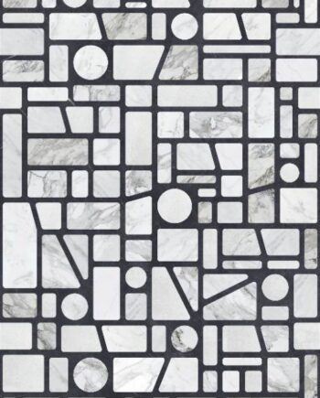 Patterned large porcelain decor slab ABK Wide&Style Incertum Light, 160x320 cm, 6 mm, matt