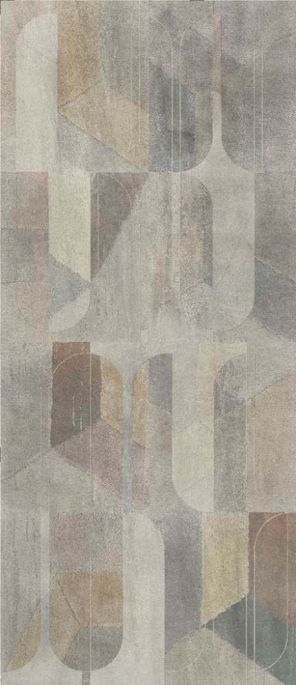 Patterned large porcelain decor slab ABK Wide&Style Shapes, 120x280 cm, 6 mm, matt