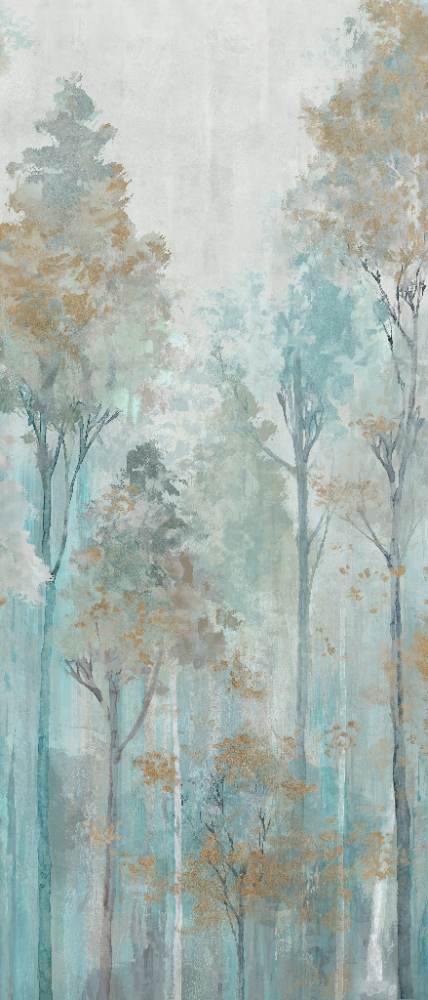 Patterned decorative porcelain tile ABK Wide&Style Trees Ivory A, 120x240 cm (4 x 60x120 cm), 8.5 mm, matt