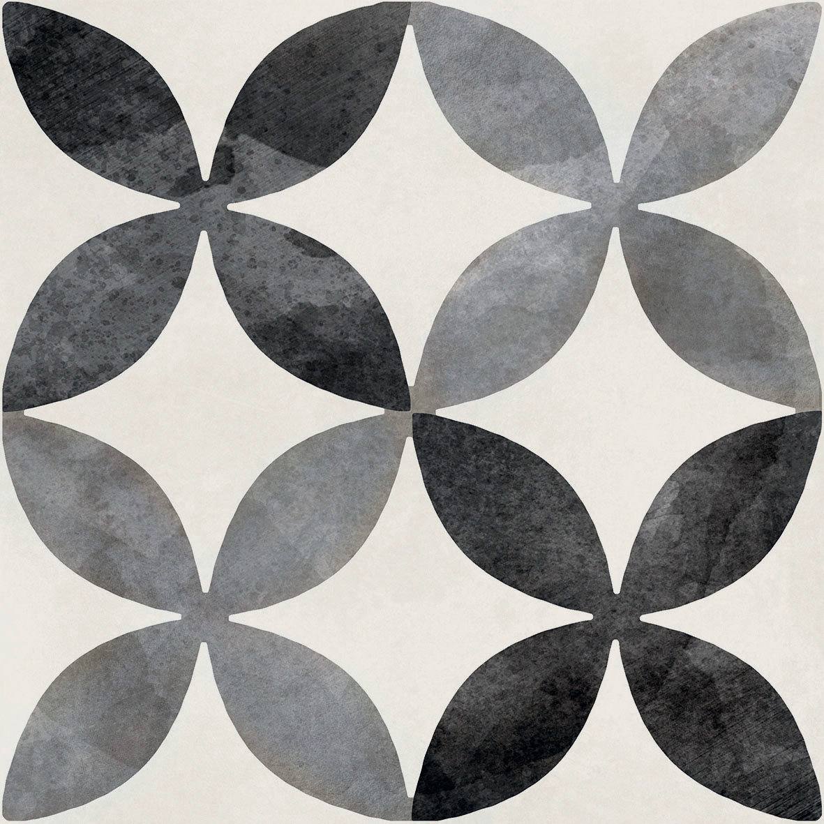 Patterned porcelain floor tile ABK Play Classic Mix Multicolor, 20x20 cm, 8.5 mm, matt (nat.)