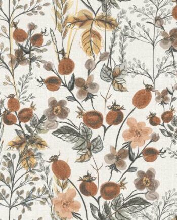 Patterned porcelain wall tile ABK Wide&Style Mini Berries, 60x120 cm, 7 mm, matt