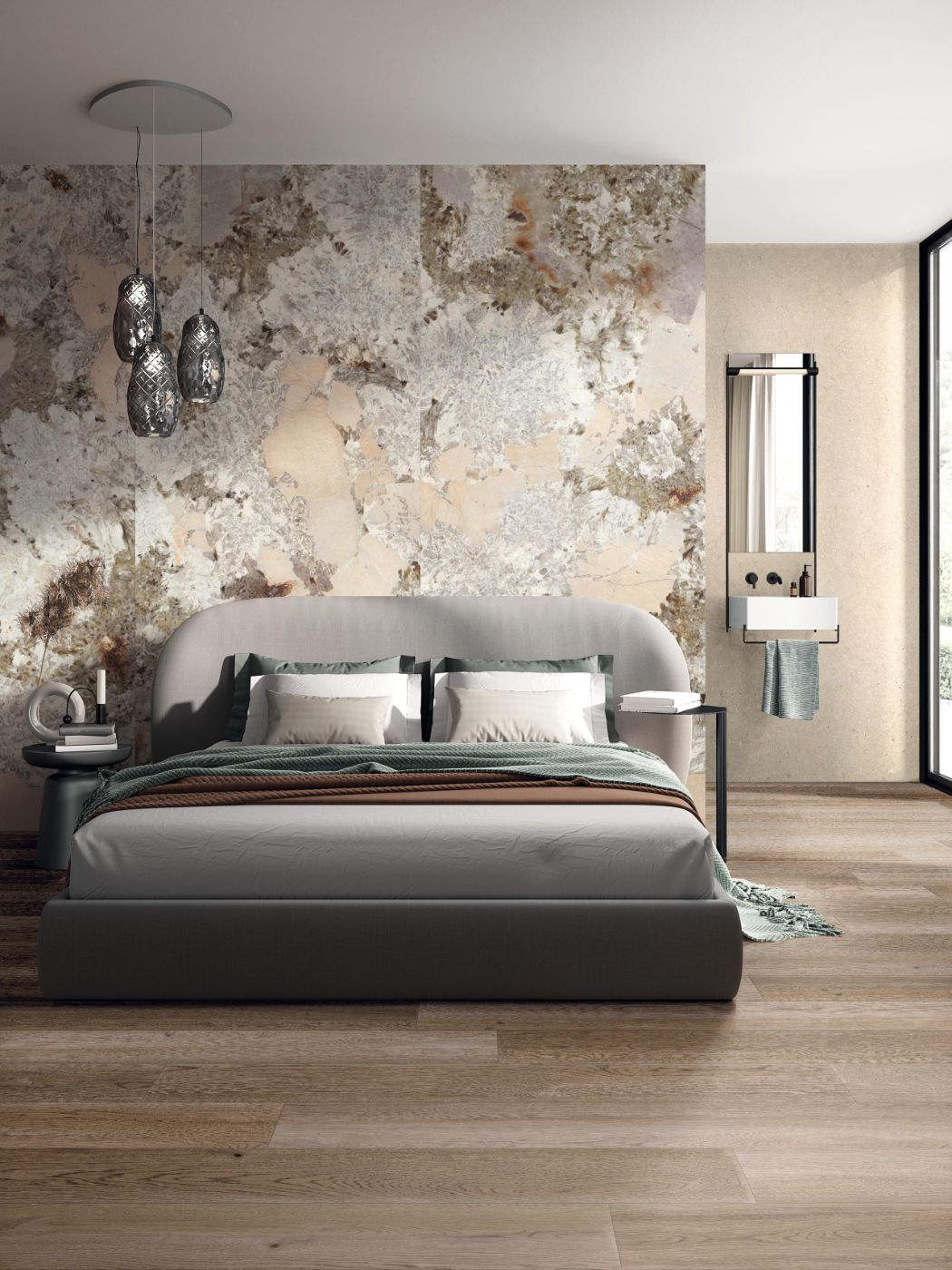 Wood effect decorative porcelain tile ABK Poetry Wood Paint, 20x120 cm, 8.5 mm, 3D textured – 3