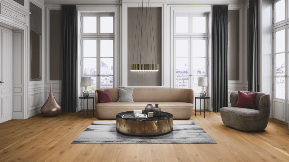 Puitparkett Bauwerk Casapark tamm 46 harjatud matt lakk 181mm