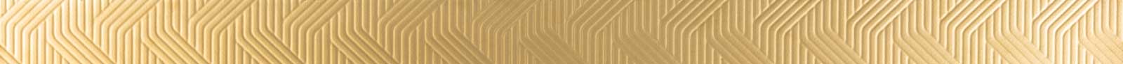 Relief ceramic decorative border Tau Orne Gold, 3x60 cm, gold