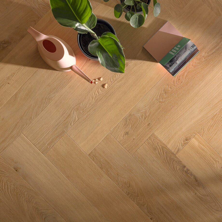 Rigid LVT Herringbone Vinyl Flooring Floorify Anago F319