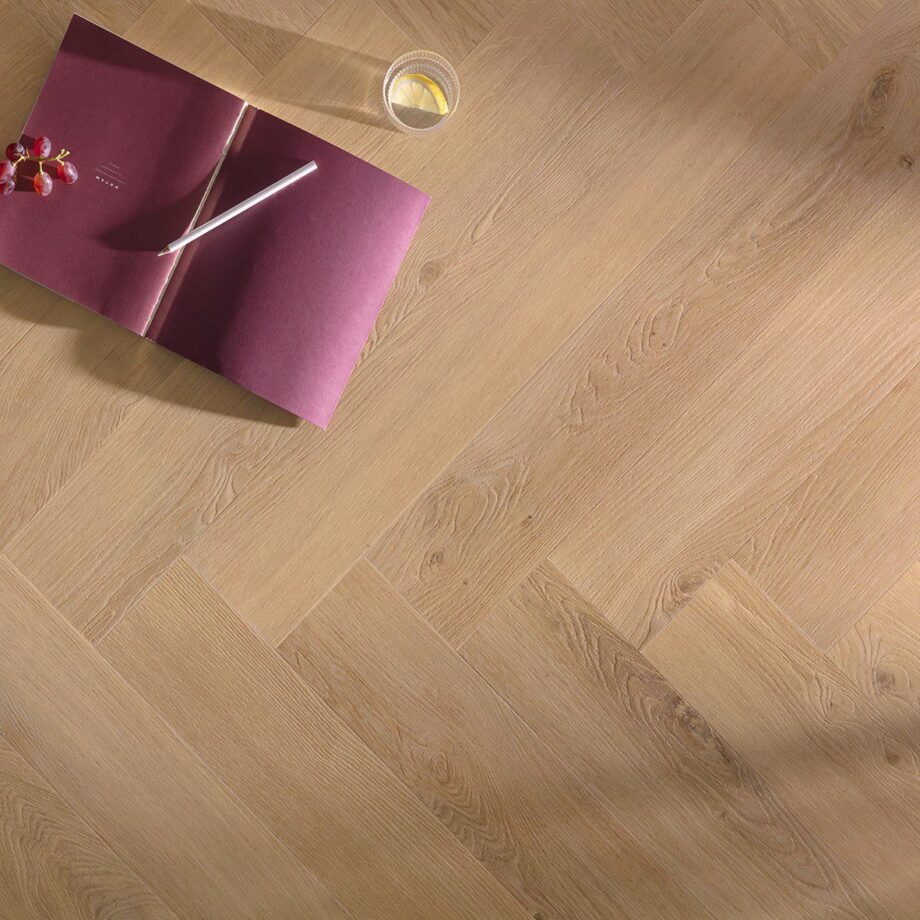 Rigid LVT Herringbone Vinyl Flooring Floorify Toro F318