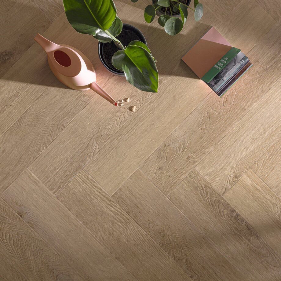 Rigid LVT Herringbone Vinyl Flooring Floorify Unagi F317