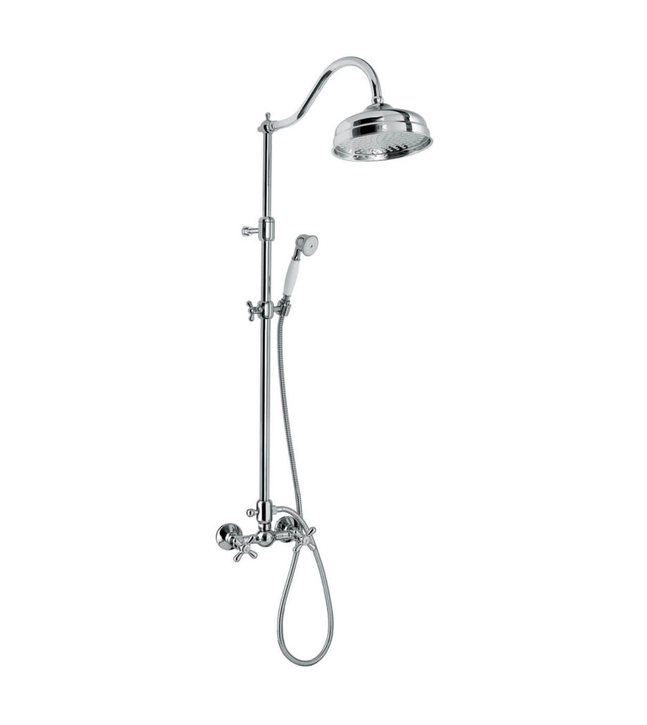 Shower column with mixer Emmevi Decò Old 1200218, chrome Shower column with mixer Emmevi Decò Old 1200218