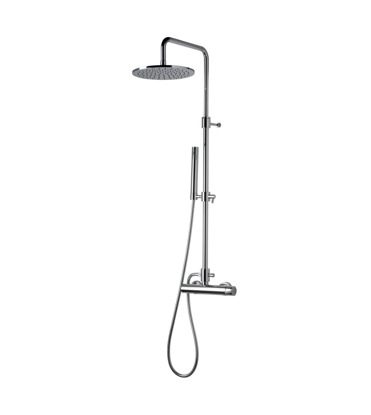 Shower column with mixer Emmevi Filobrass 8500284, overhead Ø 250 mm