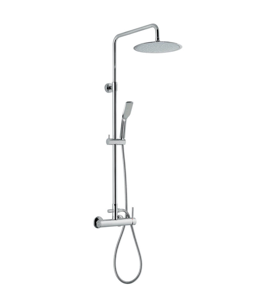 Shower column with mixer Emmevi Piper 450586, chrome Shower column with mixer Emmevi Piper 450586