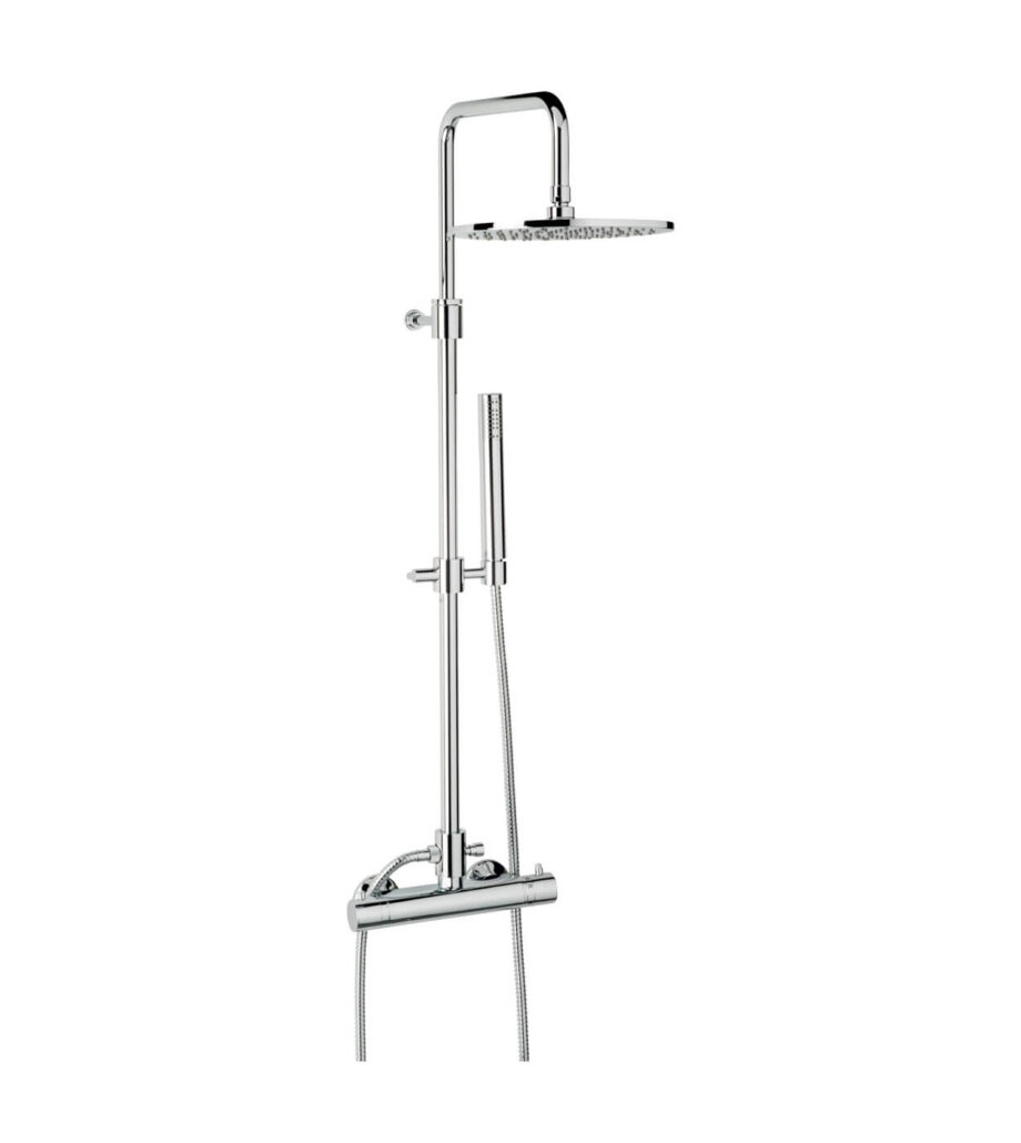 Shower column with thermostatic mixer Emmevi Piper 4530584, chrome Shower column with thermostatic mixer Emmevi Piper 4530584