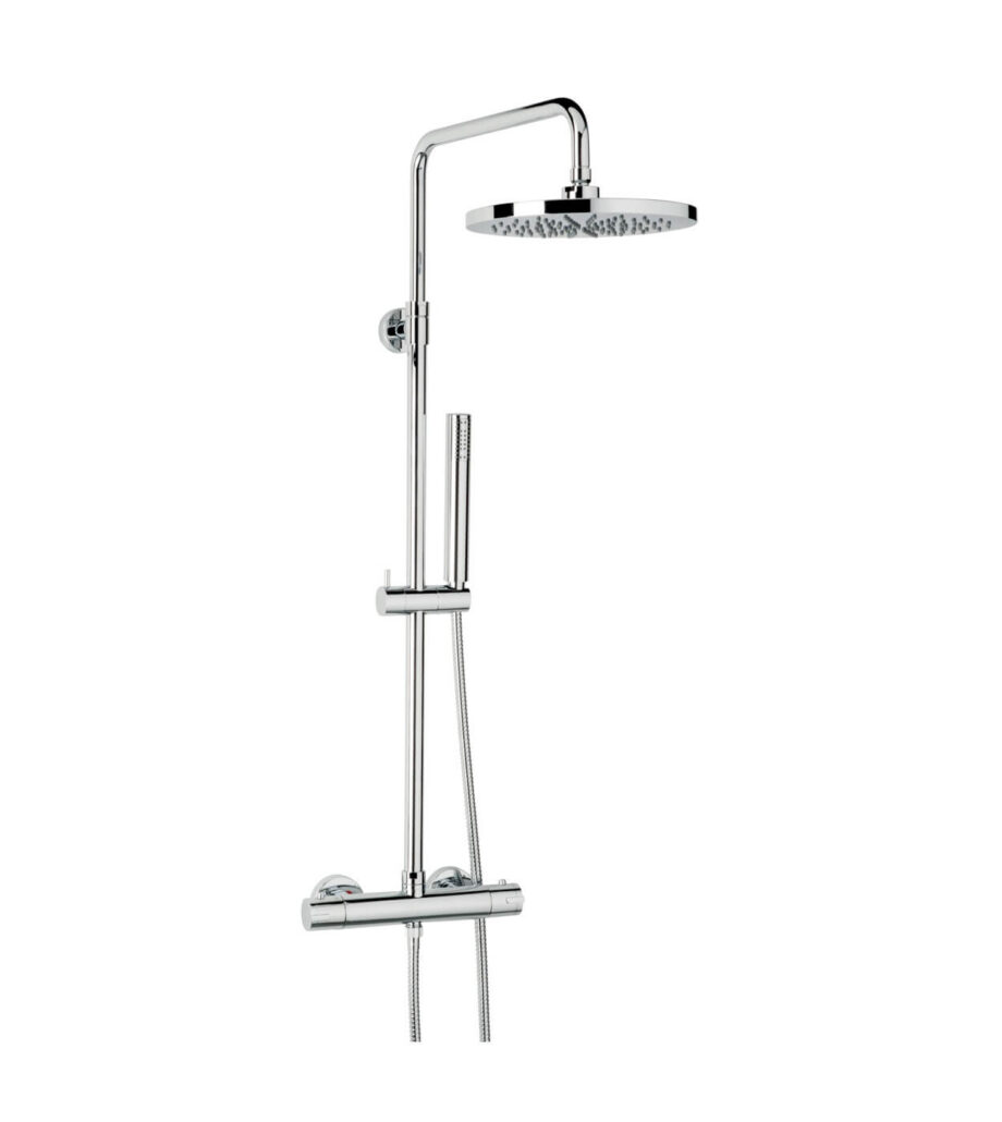 Shower column with thermostatic mixer Emmevi Piper 4530714, chrome Shower column with thermostatic mixer Emmevi Piper 4530714