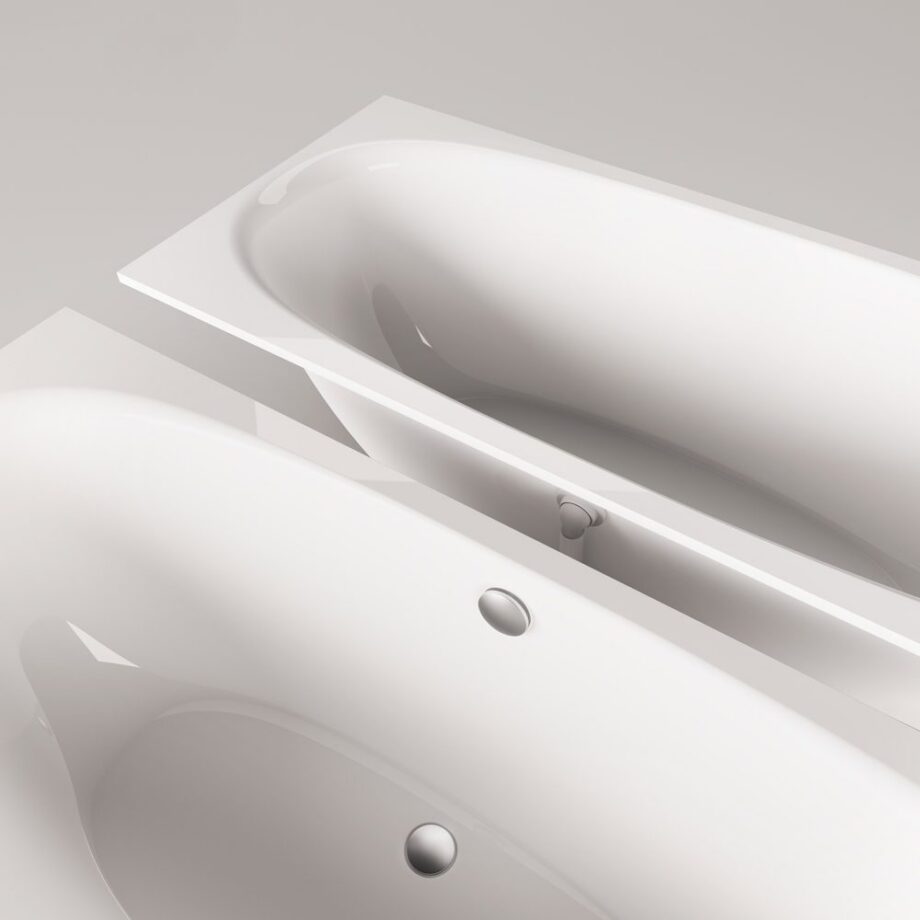 Built-in Bath PAA VERSO 170×75 Cast Stone – view 2 Built-in Bath PAA VERSO A 170x75 cm, Cast Stone – 2