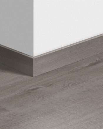 Skirting board Quick-Step Cotton Oak Cozy Grey for LVT vinyl flooring, waterproof, 12x58x2400 mm