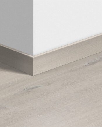 Skirting board Quick-Step Cotton Oak White Blush for LVT vinyl flooring, waterproof, 12x58x2400 mm