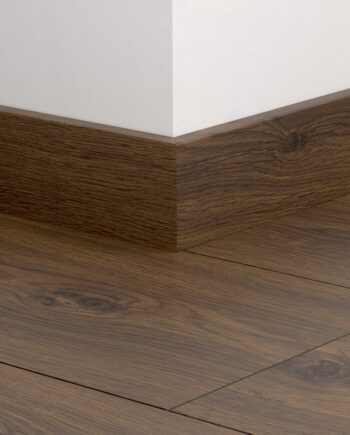Skirting board Quick-Step Peanut Brown Oak for laminate, MDF, 12x58x2400 mm