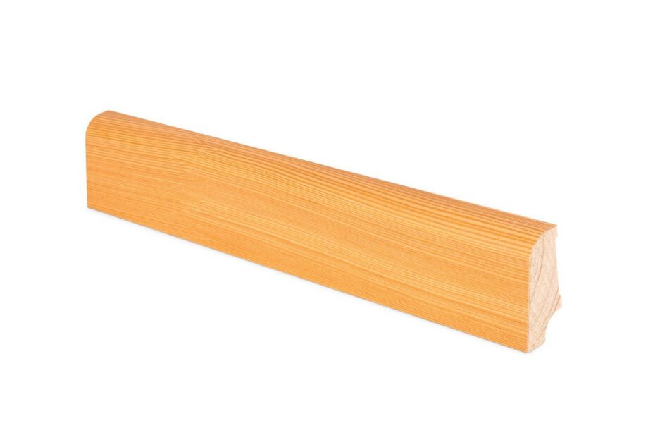 Skirting board Thede & Witte Cube 40, larch, 15 x 40 x 2400 mm