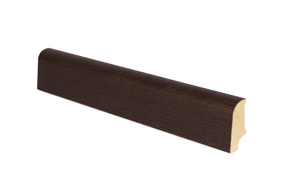 Skirting board Thede & Witte Cube 40, oak, deep smoked, 15 x 40 x 2400 mm