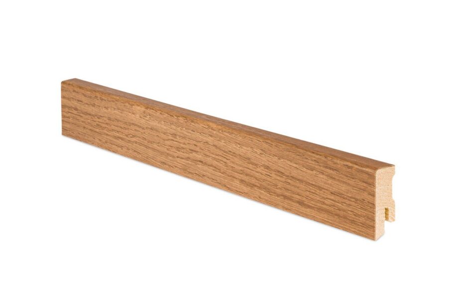 Skirting board Thede & Witte Cube 40, oak XL, smoked, 15 x 40 x 2400 mm
