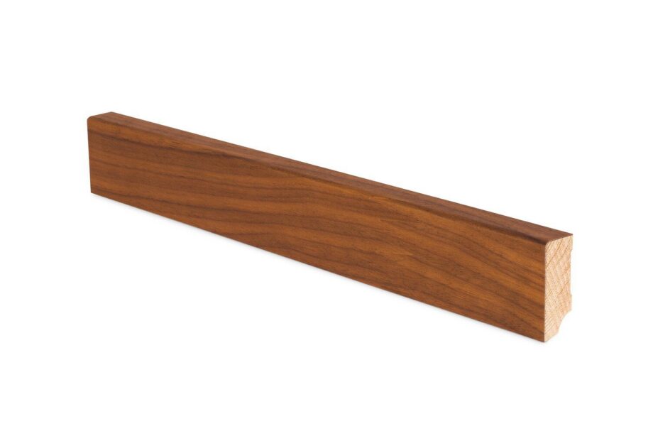 Skirting board Thede & Witte Cube 40, walnut, 15 x 40 x 2400 mm