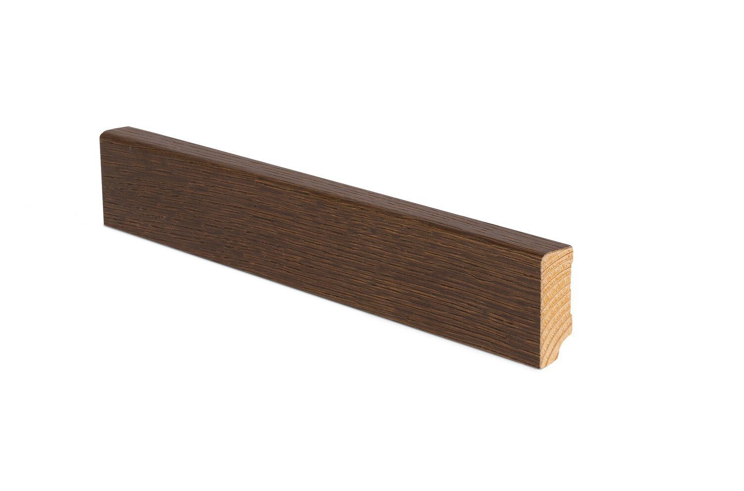 Skirting board Thede & Witte Cube 60, oak Darkbrown, 15 x 60 x 2400 mm