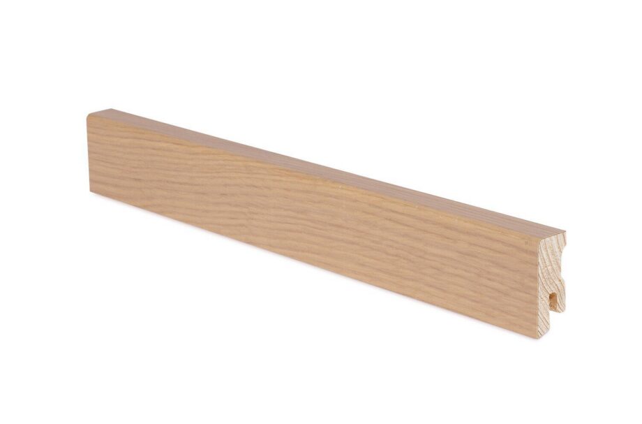 Skirting board Thede & Witte Cube 40, oak Lightwhite, 15 x 40 x 2400 mm