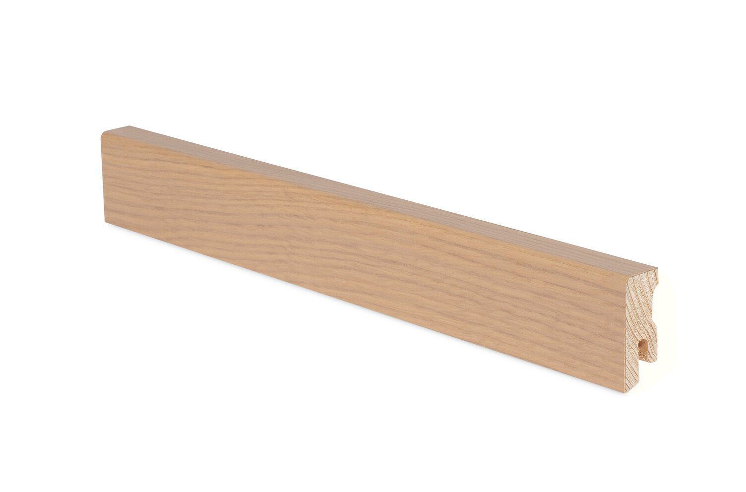 Skirting board Thede & Witte Cube 40, oak, rough appearance, 15 x 40 x 2400 mm