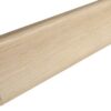 Skirting board veneered oak white lacquered 20x58mm
