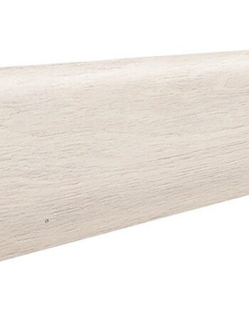 Skirting boards veneered oak gentle white lacquered 16x60mm